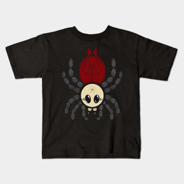 Tarantula Cartoon (Brachypelma albiceps) Kids T-Shirt by IgorAndMore